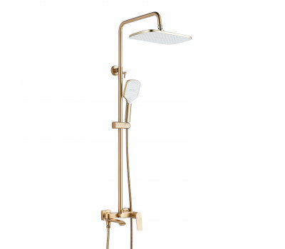 Душевая система Shevanik S4136G, золотой сатин
