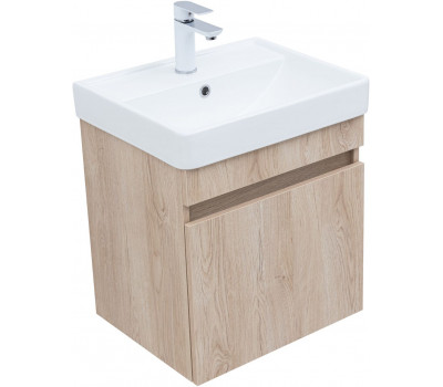 Тумба с раковиной Aquanet Оптима 50 цв. дуб светлый 00345349 Тумба с раковиной Aquanet Оптима 50 цв. дуб светлый 00345349