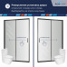 Душевой уголок с открытием двери вовнутрь RGW LE-45-B 1200x1000 77124520-34 Черный Душевой уголок с открытием двери вовнутрь RGW LE-45-B 1200x1000 77124520-34 Черный