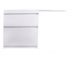Тумба напольная Style Line Даллас 150, 2 ящика, Люкс белая, PLUS СС-00002303 