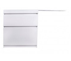Тумба напольная Style Line Даллас 150, 2 ящика, Люкс белая, PLUS СС-00002303 