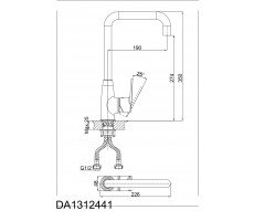 Смеситель для кухни DK Rhein.Speyer DA1312441 хром 