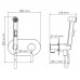 Смеситель для душа WasserKRAFT Gollach 3300 3338 черный матовый 
