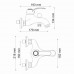 Смеситель для ванны WasserKRAFT Isar 1300 1301 Темная бронза 