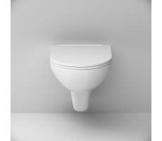 Унитаз подвесной FlashClean с сиденьем микролифт AM.PM Gem C901700SC Белый 