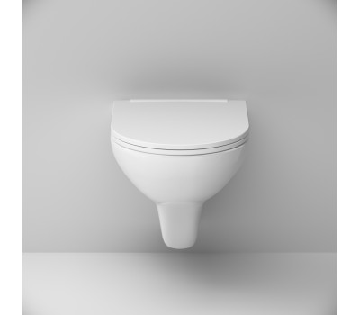 Унитаз подвесной FlashClean с сиденьем микролифт AM.PM Gem C901700SC Белый 