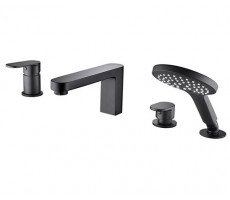 Смеситель для ванны WasserKRAFT Elbe 7400 7455 черный матовый Смеситель для ванны WasserKRAFT Elbe 7400 7455 черный матовый