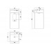Отдельностоящая напольная раковина, KUBE1 цвет белый матовый UNI-FLOW FS501-425 Matt White 