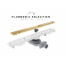 Душевой трап PLUMBERIA SELECTION PSM MODULAR PSM90OR, золото 24К 