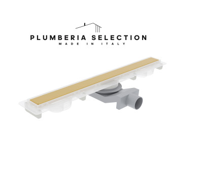 Душевой трап PLUMBERIA SELECTION PSM MODULAR PSM90OR, золото 24К 