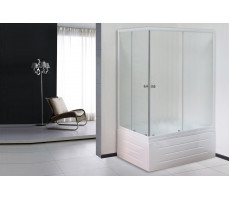 Душевой угол с поддоном Royal Bath RB 8100BP-C (матовое) правый белый 