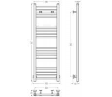 Полотенцесушитель Сунержа Модус 350*75*1007 цвет-чёрный матовый 31-0250-1030 