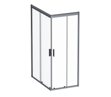 Душевое ограждение,120x80 без поддона AM.PM Gem W90G-404-120280-BT Стекло прозрачное; профиль черный 
