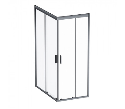 Душевое ограждение,120x80 без поддона AM.PM Gem W90G-404-120280-BT Стекло прозрачное; профиль черный 