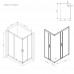 Душевое ограждение,120x80 без поддона AM.PM Gem W90G-404-120280-BT Стекло прозрачное; профиль черный 