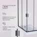 Душевое ограждение,120x80 без поддона AM.PM Gem W90G-404-120280-BT Стекло прозрачное; профиль черный 