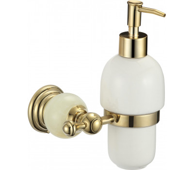 Дозатор Savol для жидкого мыла с настенным держателем S-005731B золото 