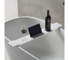Полка для ванны ABBER Stein AS1601 белая матовая 