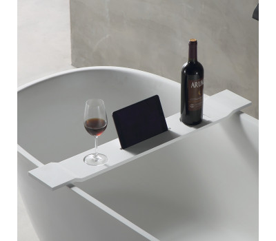 Полка для ванны ABBER Stein AS1601 белая матовая 