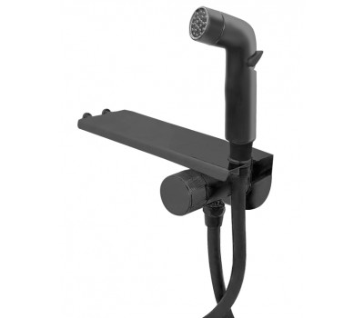 Смеситель Bangkok Black скрытого монтажа с гигиеническим душем SMHBGB ESKO 