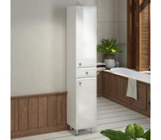 Шкаф-колонна Comforty Сочи-35 белый глянец 00004136987 Шкаф-колонна Comforty Сочи-35 белый глянец 00004136987