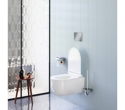 Унитаз подвесной без ободка с сиденьем микролифт Damixa Scandinavian Pure DX36C1701SC Белый 