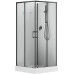 Душевая кабина Aquanet Passion EVO S Black 90x90, поддон низкий, двери раздвижные 