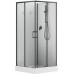 Душевая кабина Aquanet Passion EVO S Black 90x90, поддон низкий, двери раздвижные 