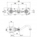 Смеситель для раковины Gattoni TRD TR105/18C0 Хром 