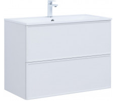 Тумба с раковиной Aquanet Арт 90 цв.белый матовый 00323573 Тумба с раковиной Aquanet Арт 90 цв.белый матовый 00323573