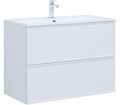 Тумба с раковиной Aquanet Арт 90 цв.белый матовый 00323573 