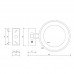 Косметическое зеркало Decor Walther BS 36/V LED 122250 белый матовый 