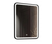 Зеркало Comforty Нобилис-60 LED подсветка, черная рамка, БЕСКОНТАКТНЫЙ СЕНСОР 600*800 