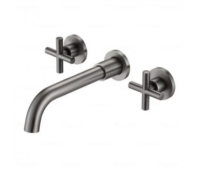 Смеситель для раковины встраиваемый Feramolli GM657, графит Смеситель для раковины встраиваемый Feramolli GM657, графит