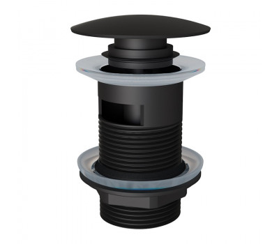 Донный клапан для раковины с переливом Knotlor BM9011BL черный Донный клапан для раковины с переливом Knotlor BM9011BL черный