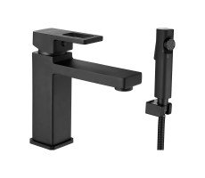 Смеситель для раковины с гигиеническим душем Shevanik S8271H, черный
