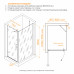 Душевой уголок RGW HO-045B (HO-011B + Z-050-2B + O-204B) 800x1000 350604580-014 Черный 