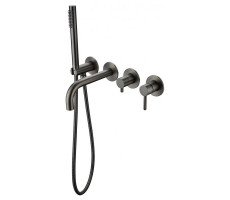 Смеситель для ванны встраиваемый Grocenberg GB5070BG, графит 