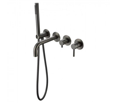 Смеситель для ванны встраиваемый Grocenberg GB5070BG, графит Смеситель для ванны встраиваемый Grocenberg GB5070BG, графит