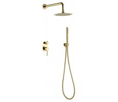 Смеситель встроенный + верхний+ ручной душ, Uno. Gold Boheme 464-G Смеситель встроенный + верхний+ ручной душ, Uno. Gold Boheme 464-G