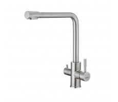 Смеситель для кухни с подключением фильтра Shevanik S868B, сатин