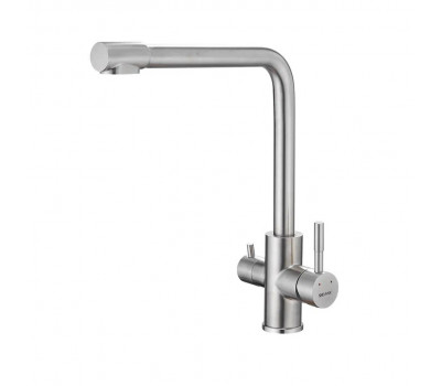 Смеситель для кухни с подключением фильтра Shevanik S868B, сатин