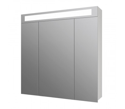 Зеркальный шкаф Dreja Uni 80 см, белый