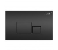 Клавиша смыва D&K черный Quadro DB1519025 черный  