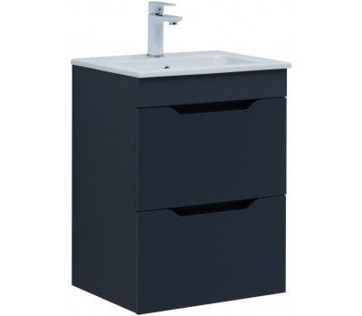 Тумба с раковиной Aquanet Практика 50 2 ящ. цв.маренго 00332511 Тумба с раковиной Aquanet Практика 50 2 ящ. цв.маренго 00332511