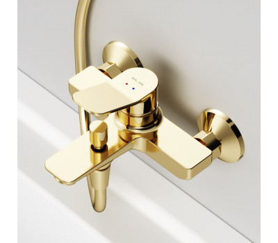 Смеситель для ванны и душа, золото AM.PM X-Joy F85A10099 Золото 