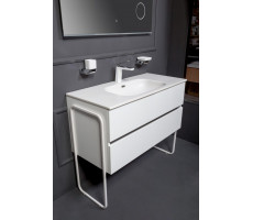 Тумба без раковины Armadi Art Vallessi 100 WHITE 2 полки 837-100-W 