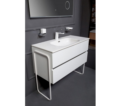 Тумба без раковины Armadi Art Vallessi 100 WHITE 2 полки 837-100-W 