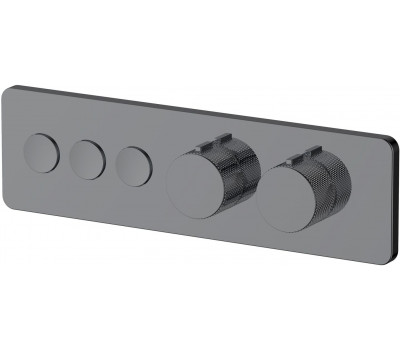 Смеситель для душа Allen Brau Liberty 5.33003-MG (с внутренней частью, 3 выхода) графит браш 