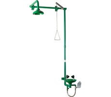 Аварийный душ и раковина для глаз установка над дверью, полипропилен., шт NOFER SC740 